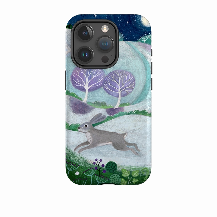 iPhone Tough Case - Winter Hare By Bex Parkin Hand Friendly