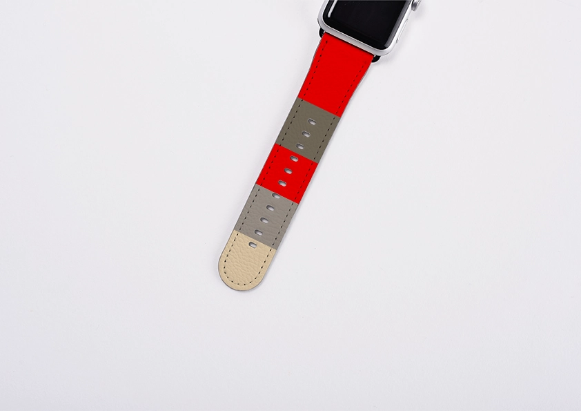 Apple Watch Strap- Paris Chroma Horizontal Stripe Active Function Wear Flexible Comfort