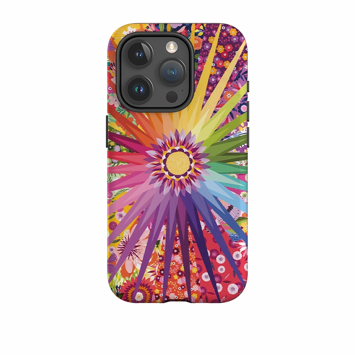 Classic Grip Protective Shell iPhone Case - Floral Sunshine I By Ali Brookes