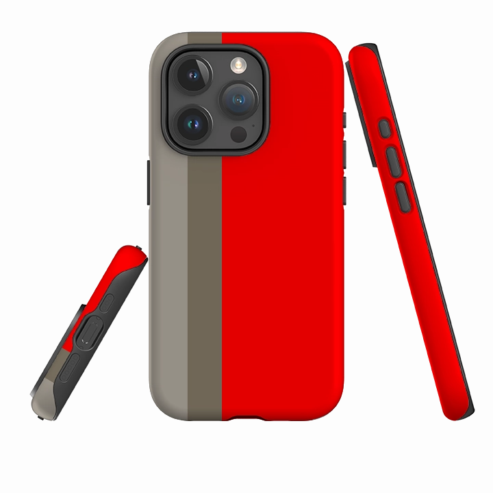 iPhone Case - Paris Chroma Stripe Soft Grip Layer Personal Style