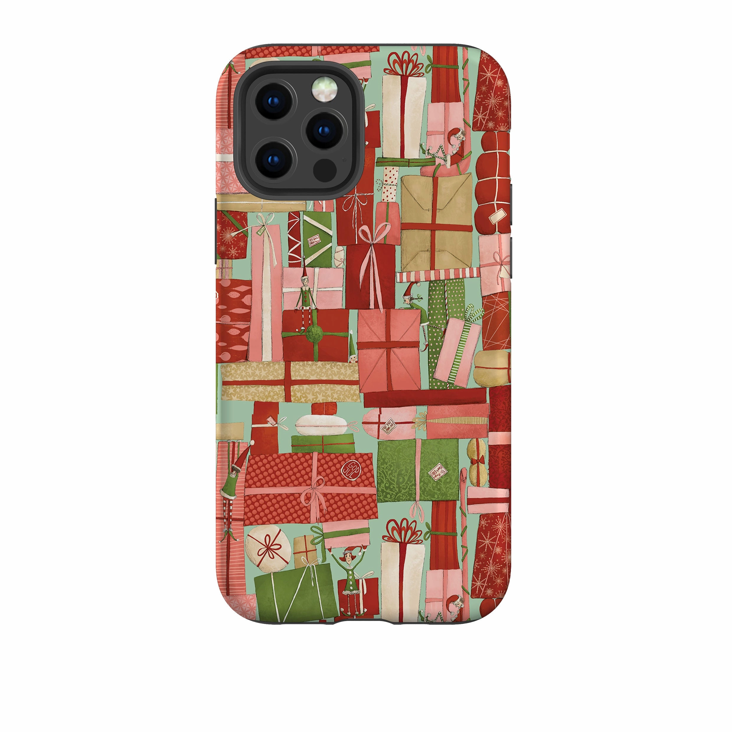 iPhone Tough Case - Santas Helpers By Maja Lindberg Polished Finish Elegant Finish