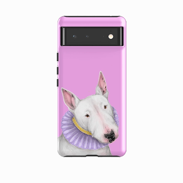 Smooth Pattern Hybrid Detail Google Tough Case -  Bull Terrier By Catherine Rowe