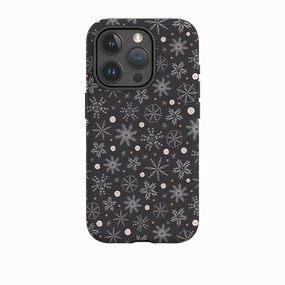iPhone Tough Case - Christmas Snowflakes II By Ali Brookes Soft Layer Texture