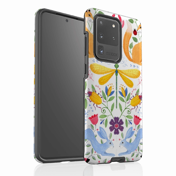 Handcrafted Design Custom Fit Samsung Tough Case - Folk Garden By Bex Parkin