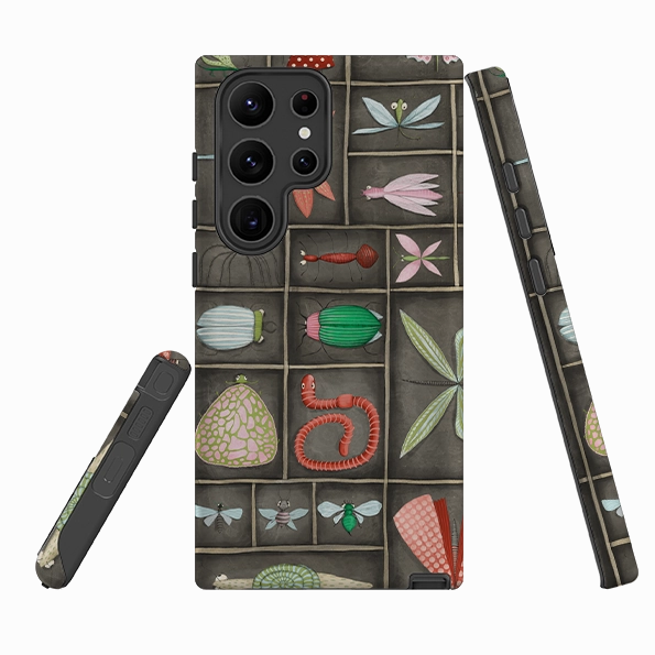 Samsung Tough Case - Cabinet Of Bugs By Maja Lindberg Premium Detail Finish