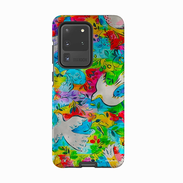 Drop Defense Samsung Tough Case - Flying Doves By Sarah Campbell