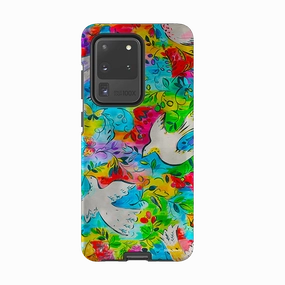 Drop Defense Samsung Tough Case - Flying Doves By Sarah Campbell