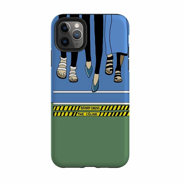 iPhone Tough Case - Donotcrosstheceline By Angelica Hicks Comfort Build Color Finish