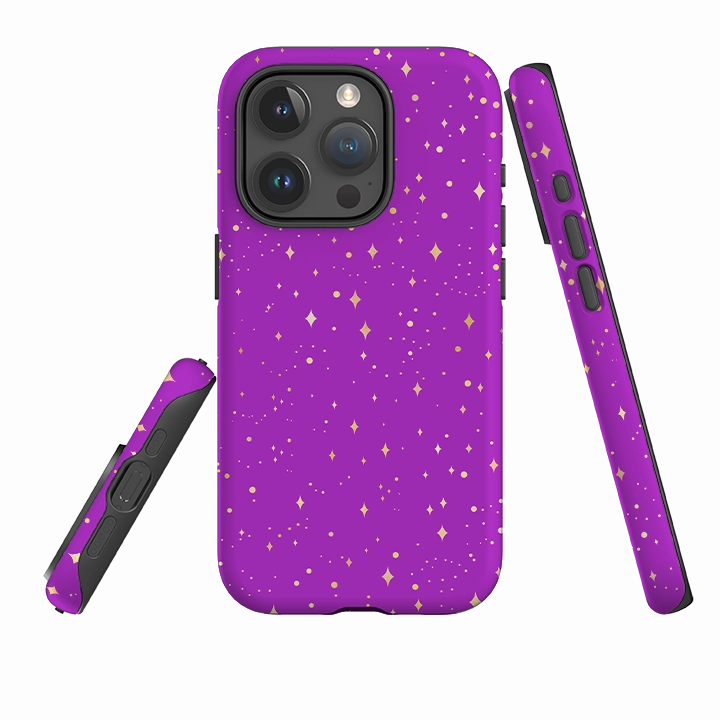 Comfort Texture iPhone Tough Case - Purple Cosmos