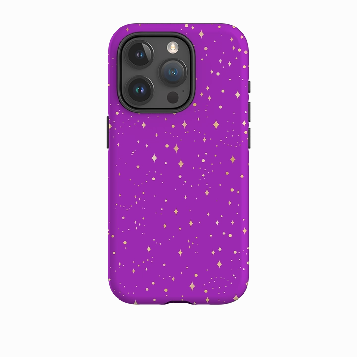 iPhone Tough Case - Purple Cosmos Smooth Surface Layer