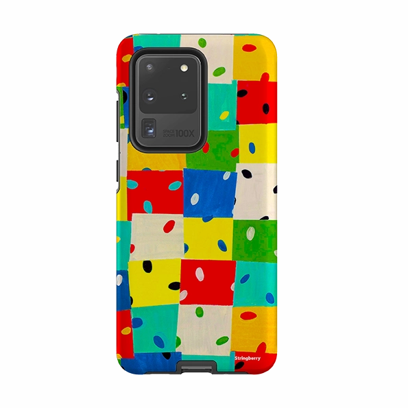 Polished Texture Protective Edge Layer Samsung Tough Case - Garden Plot By Sarah Campbell