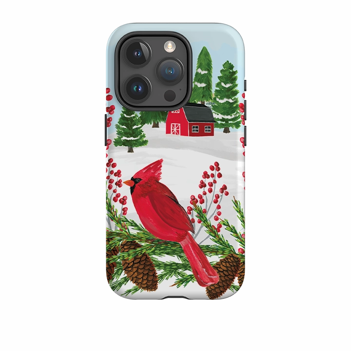 Minimal Protection iPhone Tough Case - Countryside Christmas By Abby Jacobs