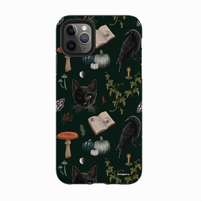Vibrant Colors iPhone Tough Case - Halloween Pattern I By Anna Stead