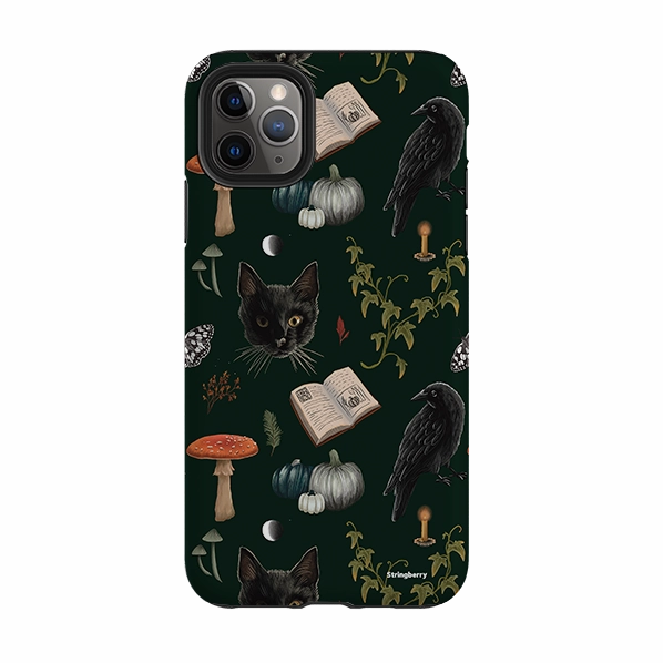 Vibrant Colors iPhone Tough Case - Halloween Pattern I By Anna Stead