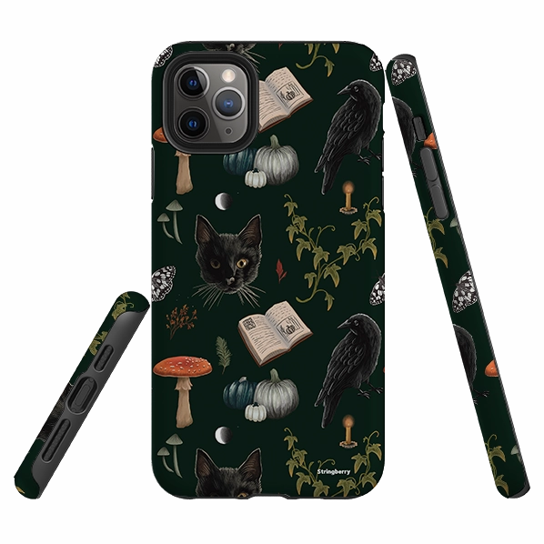 Gradient Finish iPhone Tough Case - Halloween Pattern I By Anna Stead