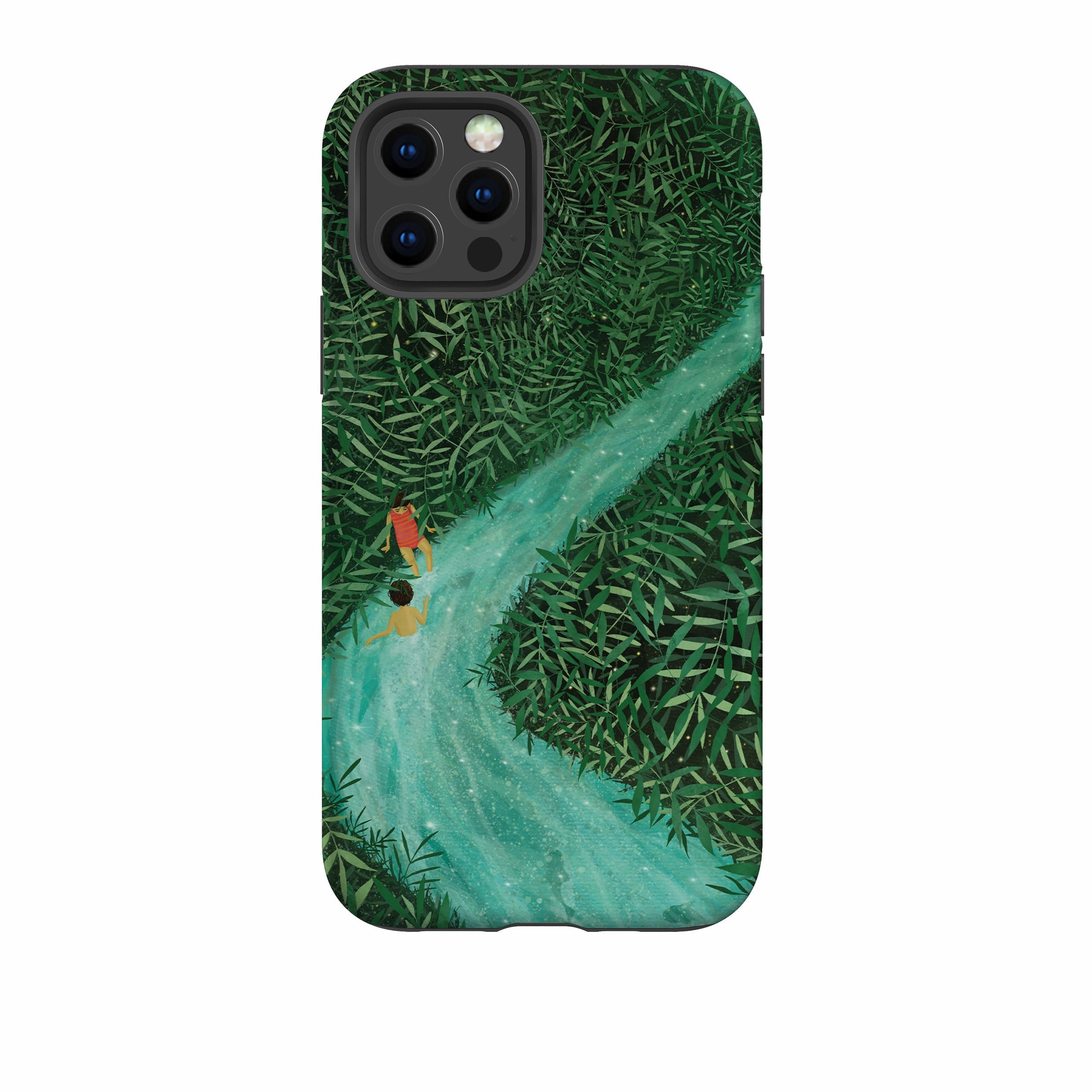 Gloss Layer Finish iPhone Tough Case - The River By Maja Lindberg