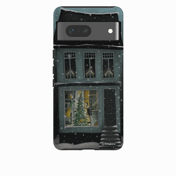 Google Tough Case -  Christmas House By Maja Lindberg Flexible Build Form Raised Bezels