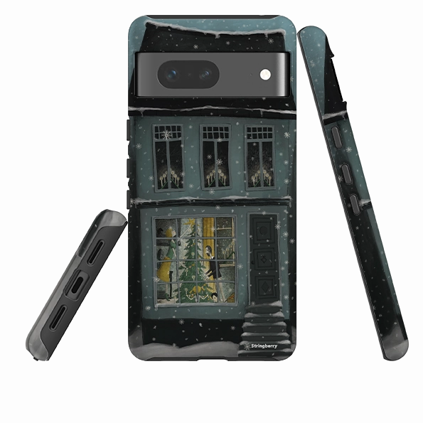 Google Tough Case -  Christmas House By Maja Lindberg Rugged Look Protective Design