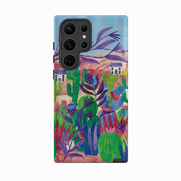 Samsung Tough Case - Desert Cactus By Tracey English Minimal Pattern Texture