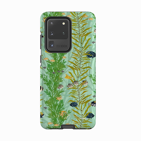 Samsung Tough Case - Reef Stripe By Katherine Quinn Hybrid Grip