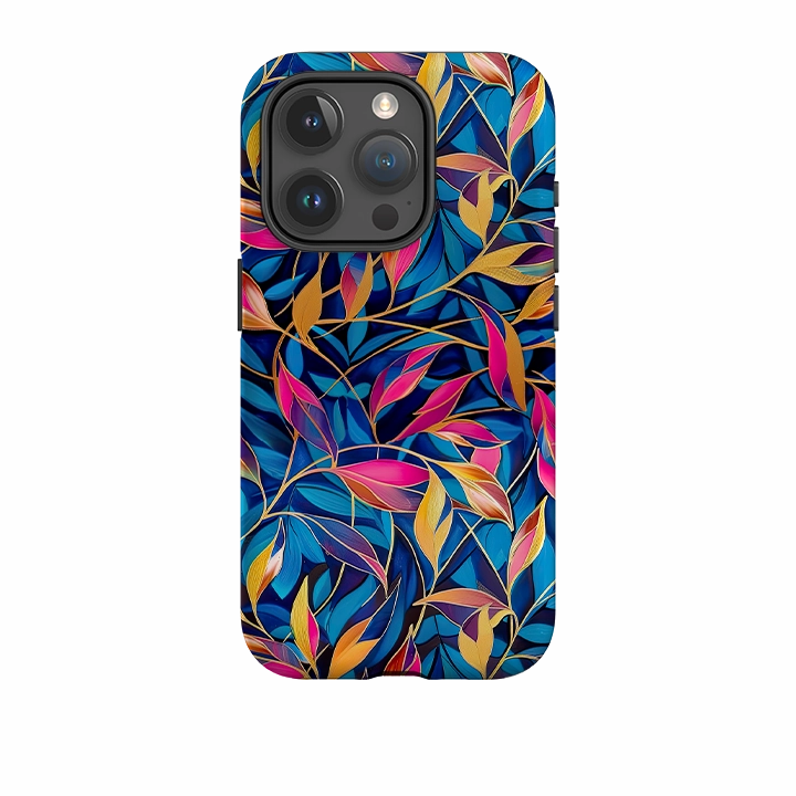 iPhone Case - Tangled Leaves Light Finish Smooth Texture Pattern
