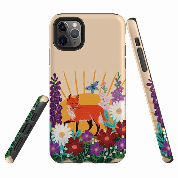iPhone Tough Case - Summer Fox By Lee Foster Wilson Minimal Look Comfort Build