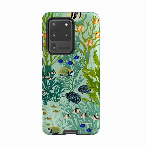 Samsung Tough Case - Coral Forest By Katherine Quinn Luxury Shine Fashion Statement