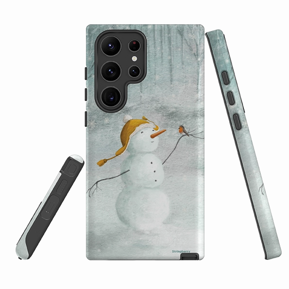 Samsung Tough Case - Snowman By Maja Lindberg Vivid Detail Texture Premium Surface