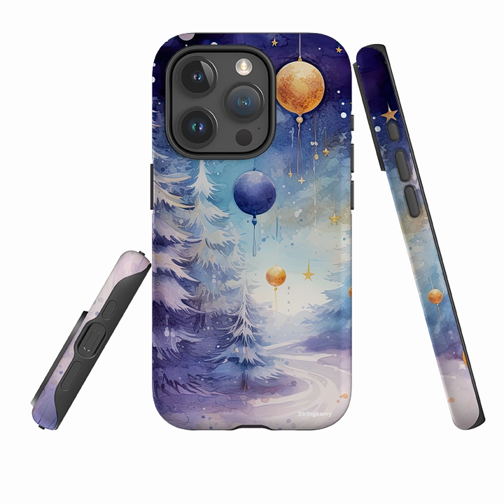 Trendy Aesthetic Rugged Surface Build iPhone Tough Case - Bauble Forest II