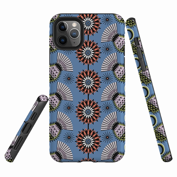 Shock Resistant Smooth Form Texture iPhone Tough Case - Thistle By Cressida Bell