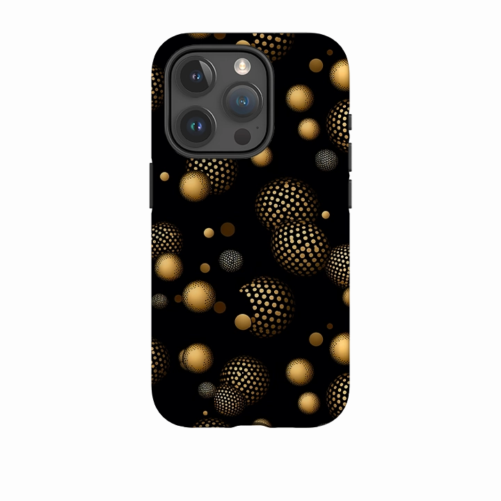 Polished Look iPhone Case - Dark Polka II
