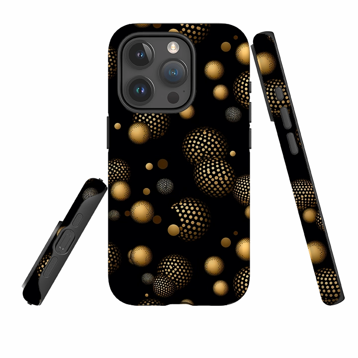 Strong material iPhone Case - Dark Polka II