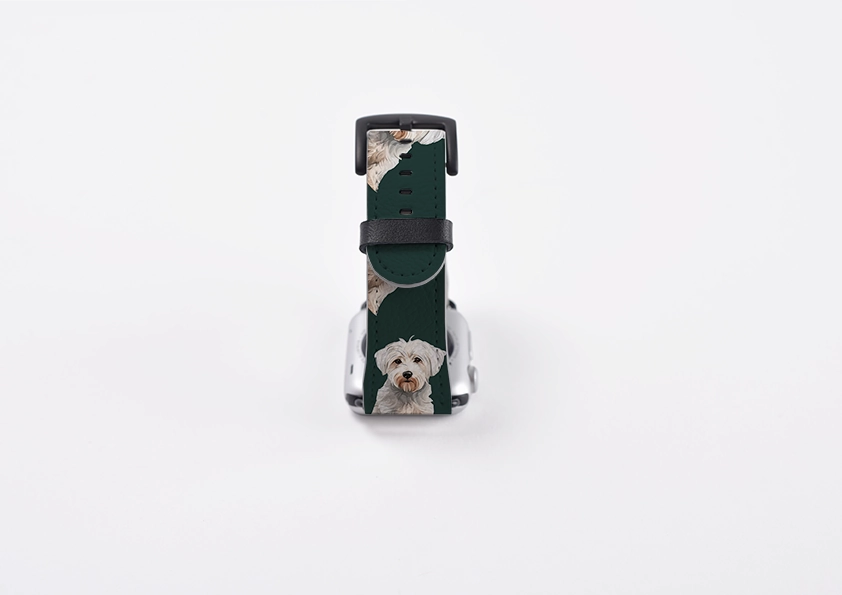 Westiepoo Forest Green Apple Watch Strap Professional Work Wear