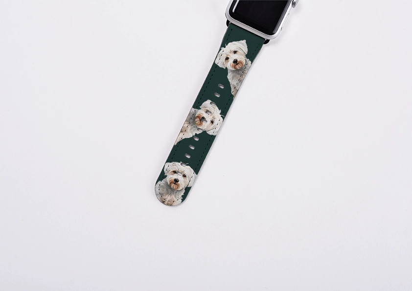 Luxury Smart Design Breathable Active Fit Westiepoo Forest Green Apple Watch Strap