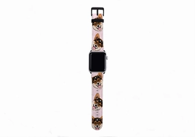 Welsh Corgi New Pink Apple Watch Strap Sporty Motion Fit Premium Touch