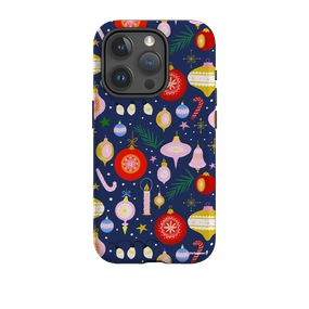 Comfort Grip Fashion Edge iPhone Tough Case - Xmas Pattern II By Bex Parkin