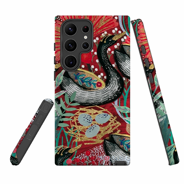 Samsung Tough Case - Eight Geese A Laying By Emma Frances Grant Modern Finish