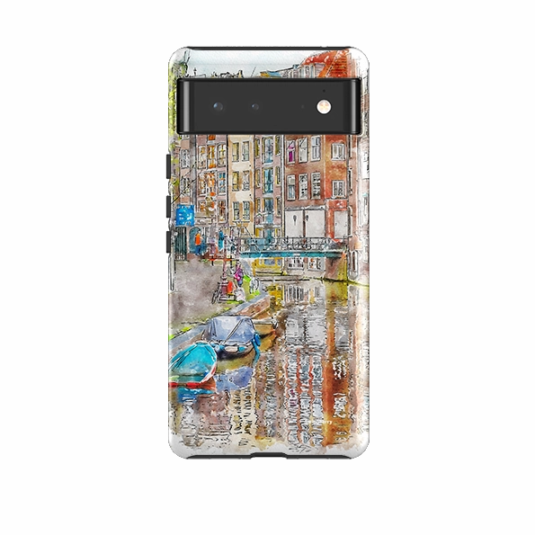Google Tough Case -  City Canal Durable Material Soft coating