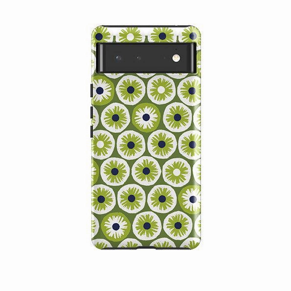 Google Tough Case -  Penny Flowers Green By Ali Brookes Protective Structure