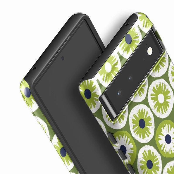 Edge Shield Google Tough Case -  Penny Flowers Green By Ali Brookes