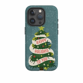 iPhone Tough Case - Happy Holidays By Abby Jacobs Sporty Appeal Trendy Aesthetic