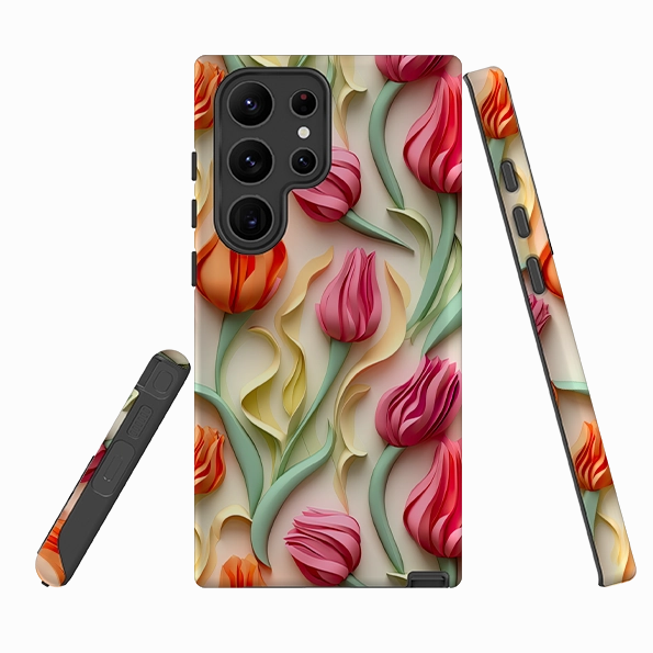 elegant design Unique Artwork Samsung Tough  Case - The Hague Tulips