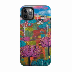 Screen Bumper Refined Look iPhone Tough Case - The Hills By Claire West