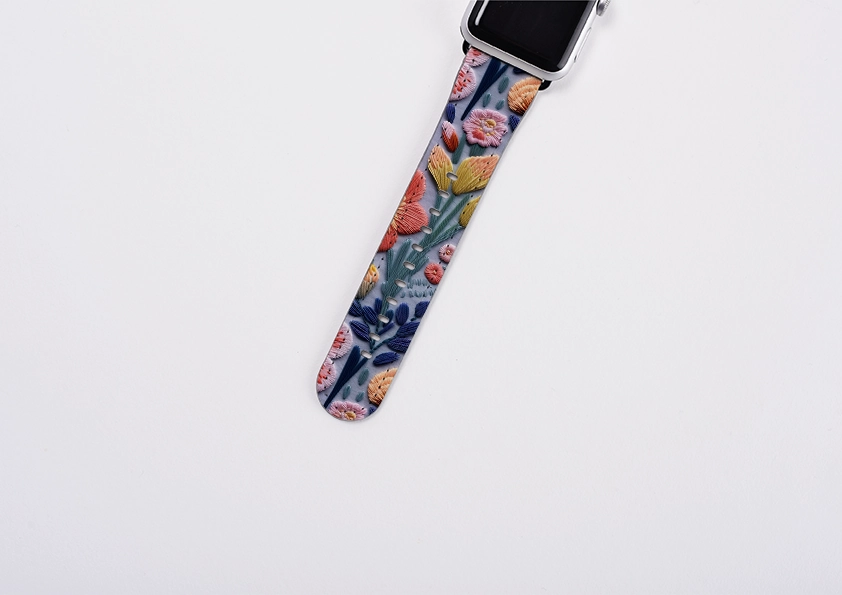 Spring Petals Apple Watch Strap Elegant Lifestyle Accessory