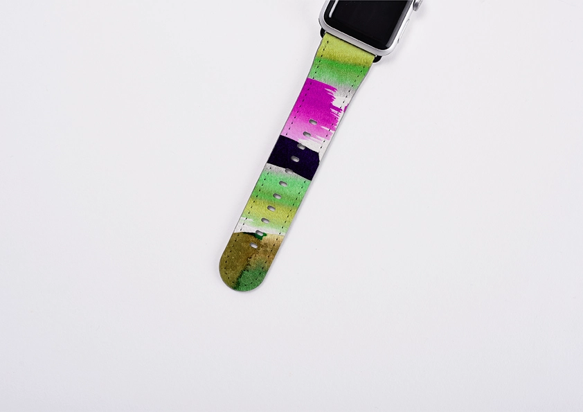 Modern Outdoor Accessory Garden Painting By Kitty Joseph Apple Watch Strap