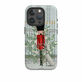 Hybrid Texture Slim Feel iPhone Tough Case - London In Bloom By Maja Lindberg