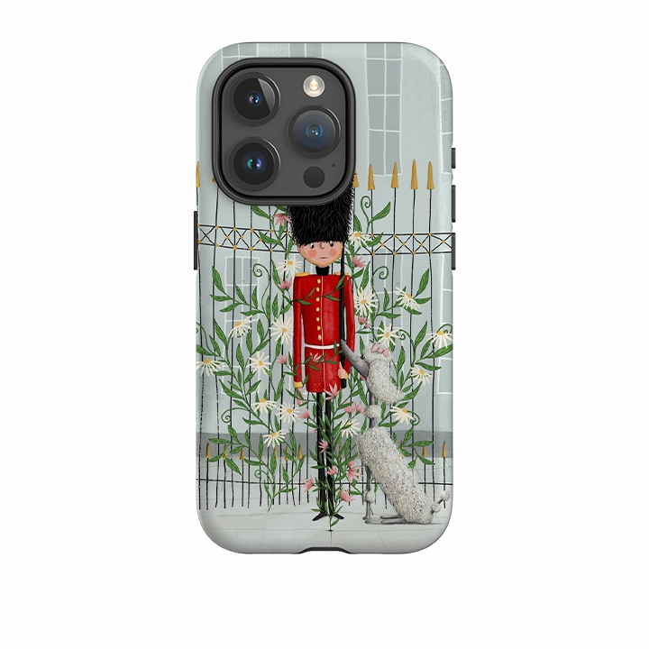 Hybrid Texture Slim Feel iPhone Tough Case - London In Bloom By Maja Lindberg