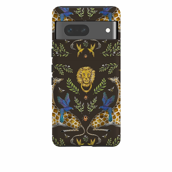 Google Tough Case -  Giraffes Birds And Lion By Catherine Rowe Modern Accessory