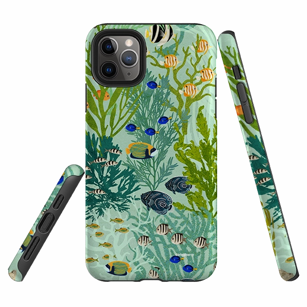 Refined Edge Protective cover iPhone Tough Case - Coral Forest By Katherine Quinn