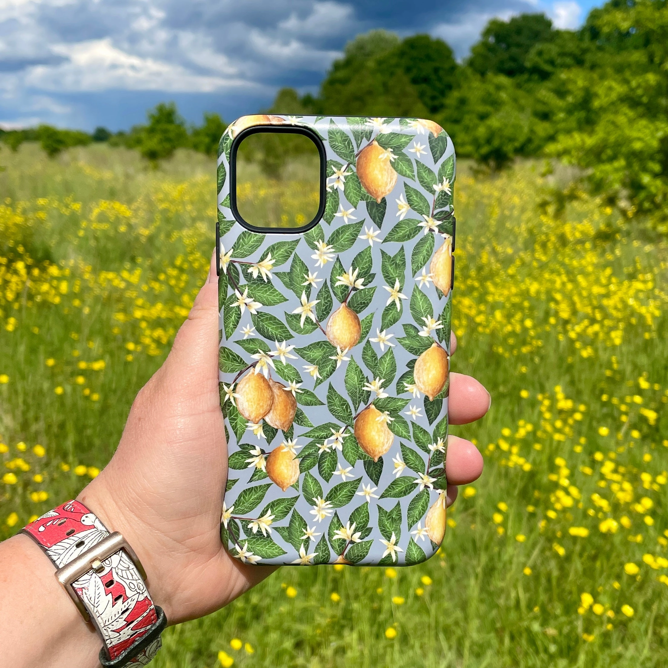 Textured Finish iPhone Tough Case - Lemons By Catherine Rowe